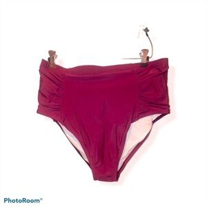 OLD NAVY Women’s Secret Slim HIGH WAISTED Purple Swim Bottom Plus Size 16 NWT